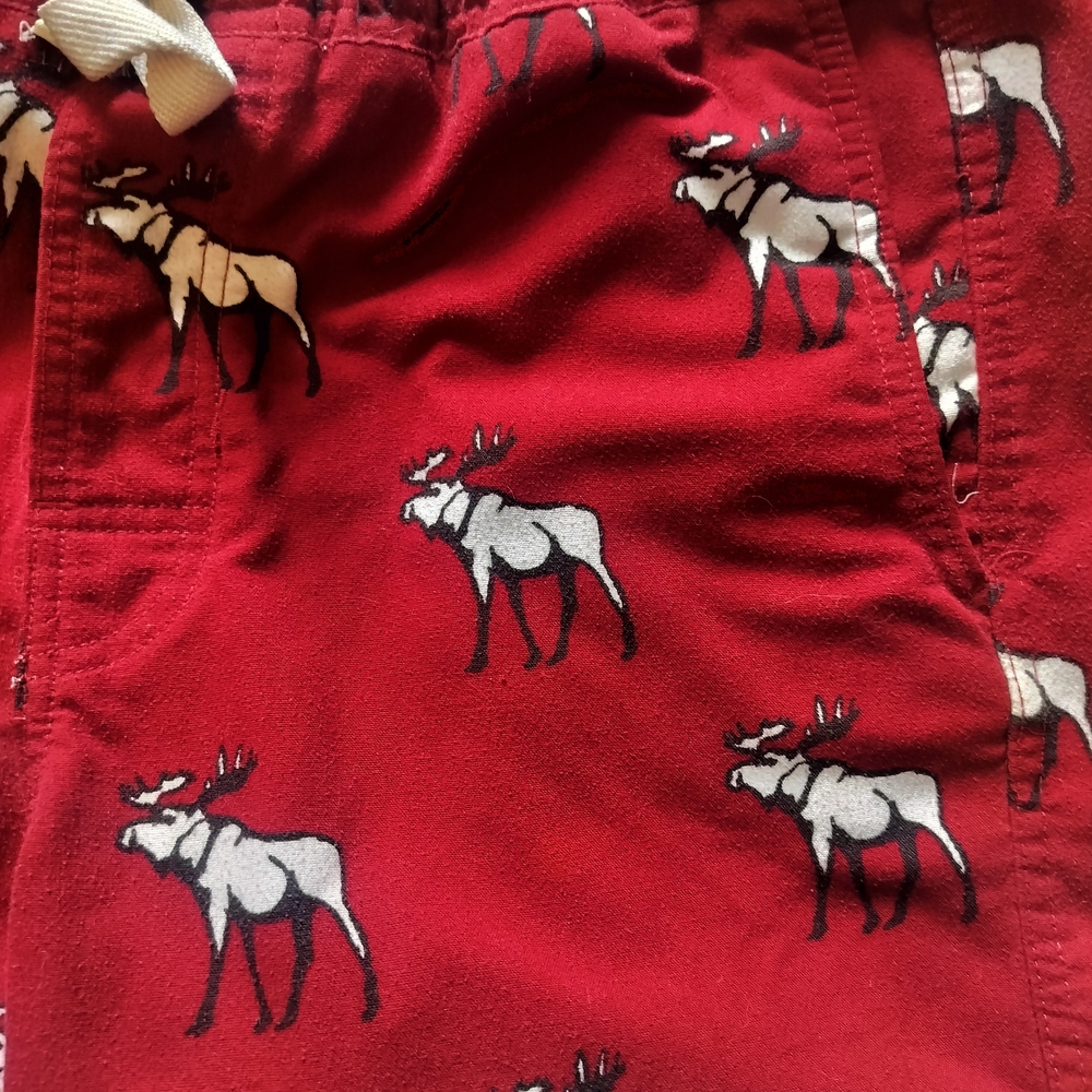 Abercrombie & Fitch Red and White Sweatpants & Joggers
